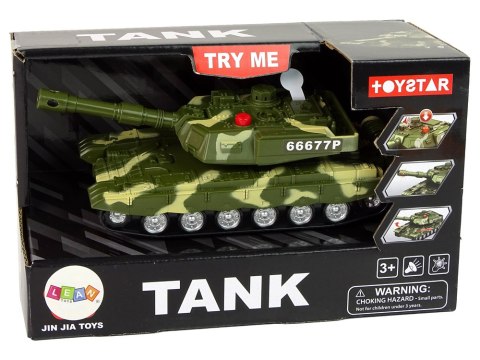 Czołg Militarny Napęd Frykcyjny Dźwięk Światła LEAN Toys Czołg Militarny Napęd Frykcyjny Dźwięk Światła LEAN Toys