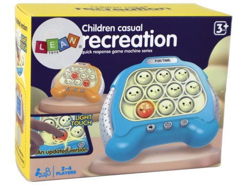 Gra Sensoryczna Konsola Pop It Na Baterie Światła Dźwięki Niebieska LEAN Toys Gra Sensoryczna Konsola Pop It Na Baterie Światła Dźwięki Niebieska LEAN Toys
