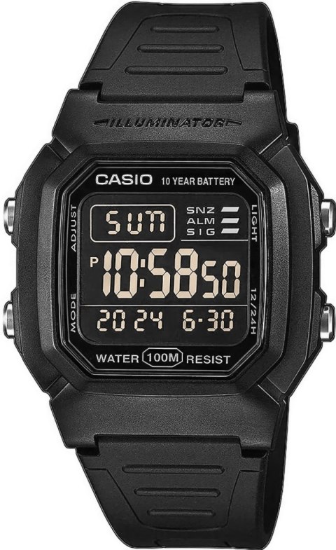 Zegarek Męski Casio W-800H-1BVDF + BOX Zegarek Męski Casio W-800H-1BVDF + BOX