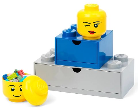 4033 - LEGO Pojemnik w kształcie głowy mrugającej minifigurki 0,36L 4033 - LEGO Pojemnik w kształcie głowy mrugającej minifigurki 0,36L
