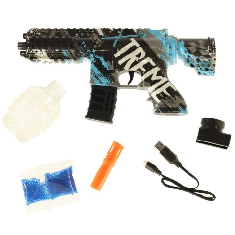 Pistolet na kulki żelowe wodne karabin niebieski zasilanie bateryjne USB 550szt. 7-8mm Kik sp. z o.o. sp. k. Pistolet na kulki żelowe wodne karabin niebieski zasilanie bateryjne USB 550szt. 7-8mm Kik sp. z o.o. sp. k.