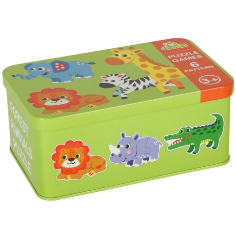 Puzzle w puszce zwierzątka safari 25 puzzli Kik sp. z o.o. sp. k. Puzzle w puszce zwierzątka safari 25 puzzli Kik sp. z o.o. sp. k.
