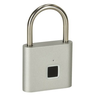 Zamek elektroniczny SMART kłódka inteligentna na odcisk palca stalowy karbon Kik sp. z o.o. sp. k.