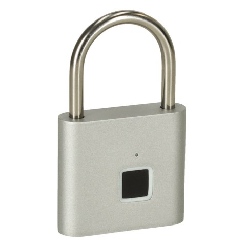 Zamek elektroniczny SMART kłódka inteligentna na odcisk palca stalowy karbon Kik sp. z o.o. sp. k. Zamek elektroniczny SMART kłódka inteligentna na odcisk palca stalowy karbon Kik sp. z o.o. sp. k.