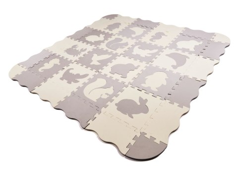 Mata edukacyjna piankowa puzzle kojec szara ecru 36 elementów 150x150cm Kik sp. z o.o. sp. k. Mata edukacyjna piankowa puzzle kojec szara ecru 36 elementów 150x150cm Kik sp. z o.o. sp. k.