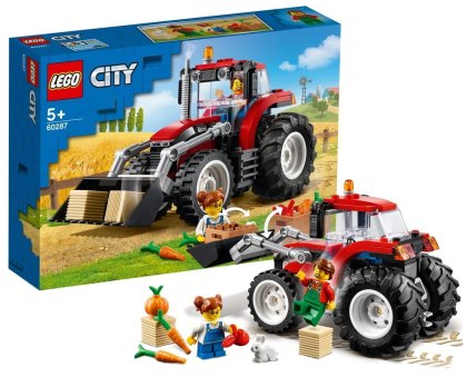 LEGO City Traktor 60287 – Zabawka Edukacyjna dla Dzieci od 5 Lat