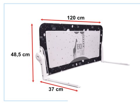 Barierka osłona ochronna do łóżka otwierana 120cm czarna Kik Sp. z o. o. Sp. k. Barierka osłona ochronna do łóżka otwierana 120cm czarna Kik Sp. z o. o. Sp. k.