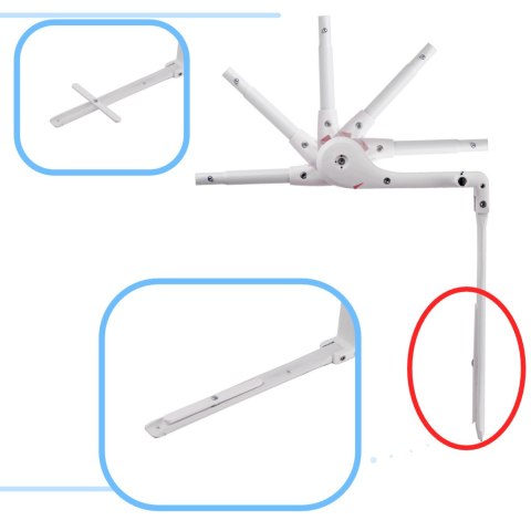 Barierka osłona ochronna do łóżka otwierana 90cm owieczka Kik Sp. z o. o. Sp. k.