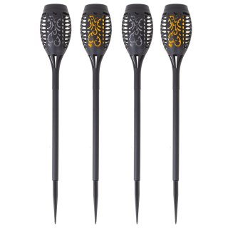 Lampy solarne ogrodowe pochodnie 12LED 4szt. Kik Sp. z o. o. Sp. k.