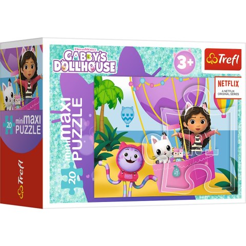 Puzzle - ''miniMaxi" - Kolorowy dzień Gabby / Universal Gabby's Dollhouse Trefl 56041