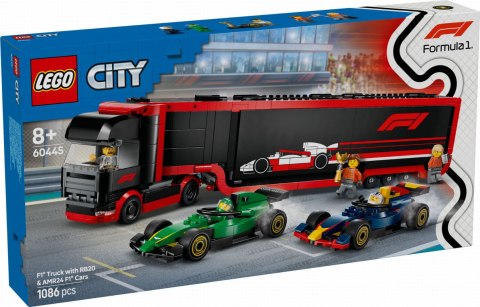 60445 - LEGO City - F1® Ciężarówka z bolidami RB20 i AMR24 F1®