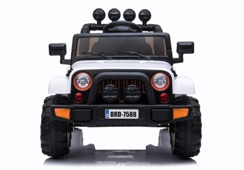 Auto na Akumulator Jeep BRD-7588 Biały 4x4 Auto na Akumulator Jeep BRD-7588 Biały 4x4