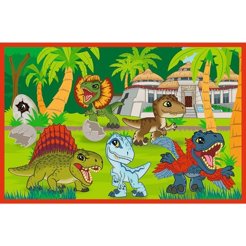 Puzzle - 2x24 - Małe dinozaury - Universal Jurassic World Trefl 34437 Puzzle - 2x24 - Małe dinozaury - Universal Jurassic World Trefl 34437