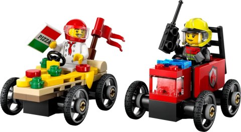 60458 - LEGO City - Zestaw wyścigówek: pizza kontra wóz strażacki