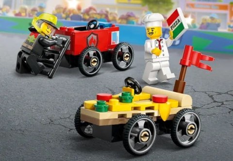 60458 - LEGO City - Zestaw wyścigówek: pizza kontra wóz strażacki