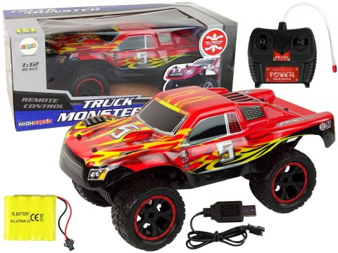 Auto Zdalnie Sterowane R/C 1:12 20 km/h Czerwone Auto Zdalnie Sterowane R/C 1:12 20 km/h Czerwone