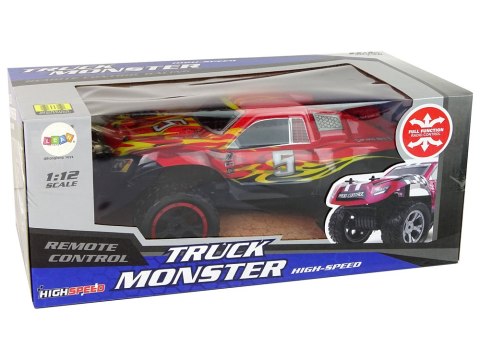 Auto Zdalnie Sterowane R/C 1:12 20 km/h Czerwone Auto Zdalnie Sterowane R/C 1:12 20 km/h Czerwone