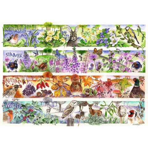 Puzzle - 1000 Premium Plus - Tea Time: Cztery pory roku Trefl 12078
