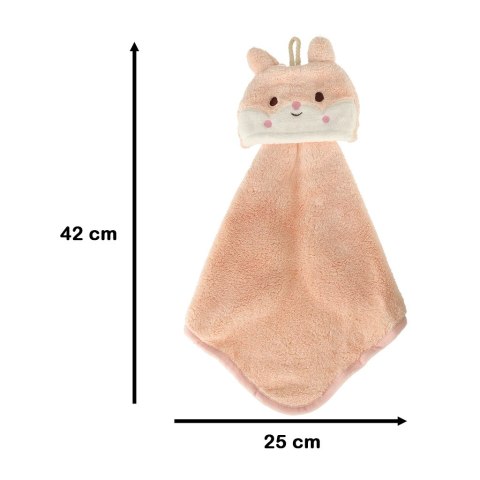 Ręcznik ręczniczek do rąk dla dzieci do przedszkola 42x25cm różowy królik Kik Sp. z o. o. Sp. k. Ręcznik ręczniczek do rąk dla dzieci do przedszkola 42x25cm różowy królik Kik Sp. z o. o. Sp. k.