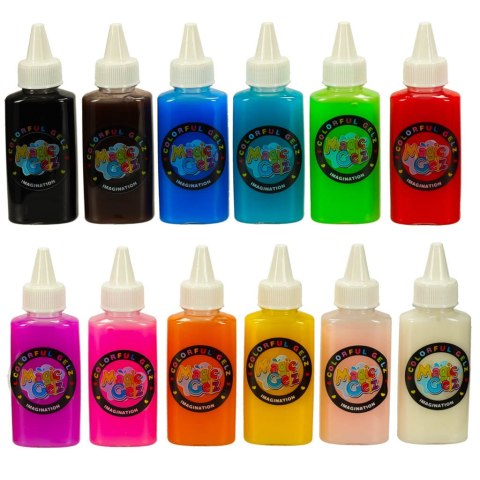 Klej żel kryształowy 3D crystal glue magiczna kuchnia szablony kreatywny zestaw 62 elementy różowy Kik Sp. z o. o. Sp. k.