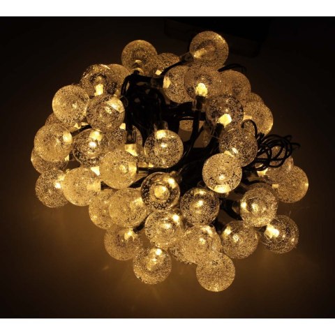 Lampki ogrodowe solarne kulki 7m 50LED ciepły biały Kik Sp. z o. o. Sp. k. Lampki ogrodowe solarne kulki 7m 50LED ciepły biały Kik Sp. z o. o. Sp. k.