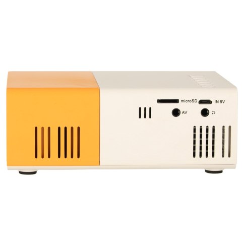Mini projektor rzutnik przenośny LED TFT LCD 1920x1080 24-60" USB HDMI 12V biało-pomarańczowy Kik Sp. z o. o. Sp. k. Mini projektor rzutnik przenośny LED TFT LCD 1920x1080 24-60" USB HDMI 12V biało-pomarańczowy Kik Sp. z o. o. Sp. k.