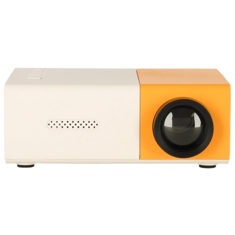 Mini projektor rzutnik przenośny LED TFT LCD 1920x1080 24-60" USB HDMI 12V biało-pomarańczowy Kik Sp. z o. o. Sp. k. Mini projektor rzutnik przenośny LED TFT LCD 1920x1080 24-60" USB HDMI 12V biało-pomarańczowy Kik Sp. z o. o. Sp. k.
