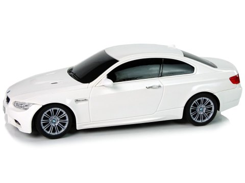 Auto Zdalnie Sterowane BMW M3 Białe 2,4 G Pilot Kierownica 1:18 Dźwięk Światła Auto Zdalnie Sterowane BMW M3 Białe 2,4 G Pilot Kierownica 1:18 Dźwięk Światła