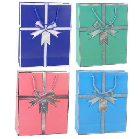 Torba Prezentowa Kokarda Just For You 32 x 26 x 12 cm Torba Prezentowa Kokarda Just For You 32 x 26 x 12 cm