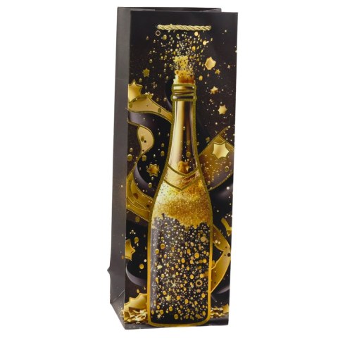 Torba Prezentowa Na Wino Butelkę Papierowa Szampan 35 x 12 x 9 cm Torba Prezentowa Na Wino Butelkę Papierowa Szampan 35 x 12 x 9 cm