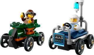 60459 - LEGO City - Zestaw wyścigówek: samolot kontra łóżko szpitalne