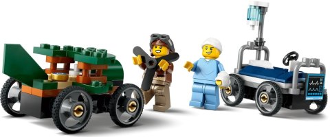 60459 - LEGO City - Zestaw wyścigówek: samolot kontra łóżko szpitalne