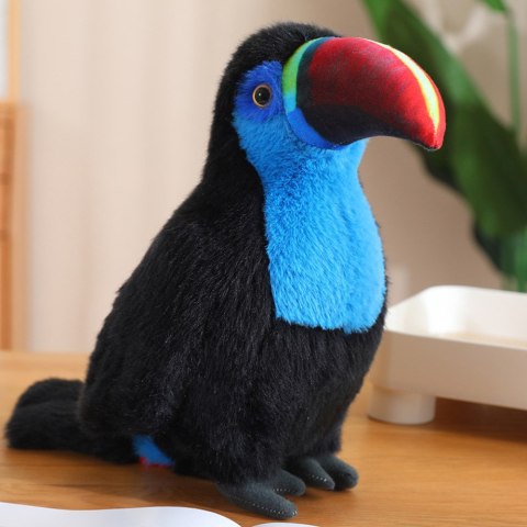 Pluszowy Ptak Tukan Maskotka Przytulanka Niebieski 20cm Pluszowy Ptak Tukan Maskotka Przytulanka Niebieski 20cm