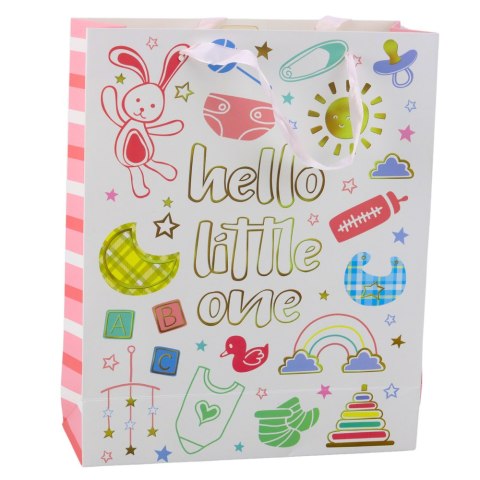 Torba Prezentowa Na Narodziny Dziecka Hello Little One 32 x 26 x 10 cm Torba Prezentowa Na Narodziny Dziecka Hello Little One 32 x 26 x 10 cm