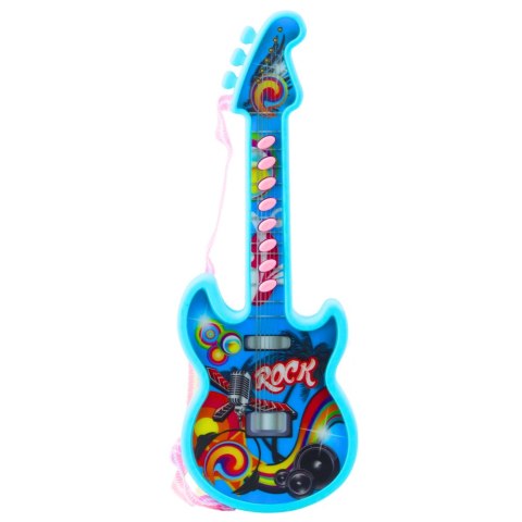 Gitara Elektryczna Dla Dzieci Melodie Gama Solmizacyjna Niebieski Gitara Elektryczna Dla Dzieci Melodie Gama Solmizacyjna Niebieski