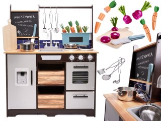 Kuchnia dla dzieci drewniana MDF z akcesoriami LOFT XXL 96cm Kik Sp. z o. o. Sp. k.