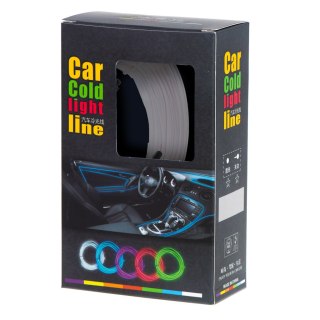 Oświetlenie ambientowe LED do samochodu / auta USB / 12V taśma 5m biała Kik Sp. z o. o. Sp. k.