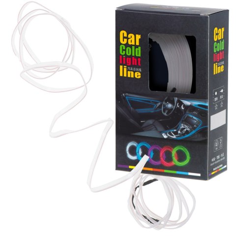 Oświetlenie ambientowe LED do samochodu / auta USB / 12V taśma 5m biała Kik Sp. z o. o. Sp. k. Oświetlenie ambientowe LED do samochodu / auta USB / 12V taśma 5m biała Kik Sp. z o. o. Sp. k.