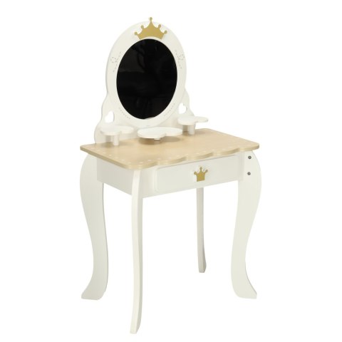 Toaletka drewniana dla dziewczynki LULILO Bella lustro taboret akcesoria Kik Sp. z o. o. Sp. k. Toaletka drewniana dla dziewczynki LULILO Bella lustro taboret akcesoria Kik Sp. z o. o. Sp. k.