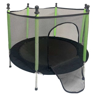 Trampolina ogrodowa dla dzieci siatka 140 cm zielona Kik Sp. z o. o. Sp. k.