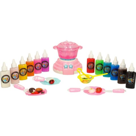 Klej żel kryształowy 3D crystal glue magiczna kuchnia szablony kreatywny zestaw 62 elementy różowy Kik Sp. z o. o. Sp. k.