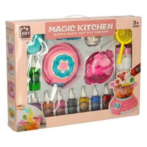 Klej żel kryształowy 3D crystal glue magiczna kuchnia szablony kreatywny zestaw 62 elementy różowy Kik Sp. z o. o. Sp. k.