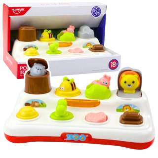 Zabawka Edukacyjna Interaktywna Pop-Up Zwierzątka Światła