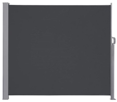 Markiza boczna tarasowa LUARO parawan zwijana 180 x 400 cm szara Kik Sp. z o. o. Sp. k. Markiza boczna tarasowa LUARO parawan zwijana 180 x 400 cm szara Kik Sp. z o. o. Sp. k.