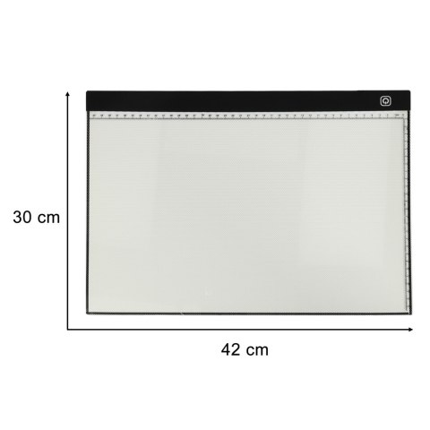 Deska kreślarska tablica tablet graficzny kalka do rysowania podświetlana LED A3 Kik Sp. z o. o. Sp. k.