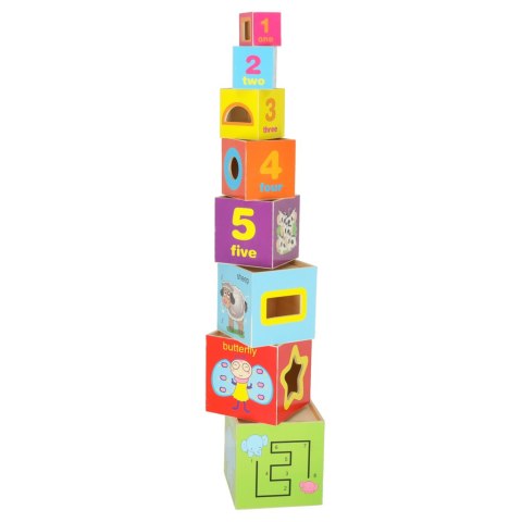 Wieża edukacyjna drewniana sorter kształty nauka liczenia 71cm XXL Kik Sp. z o. o. Sp. k. Wieża edukacyjna drewniana sorter kształty nauka liczenia 71cm XXL Kik Sp. z o. o. Sp. k.