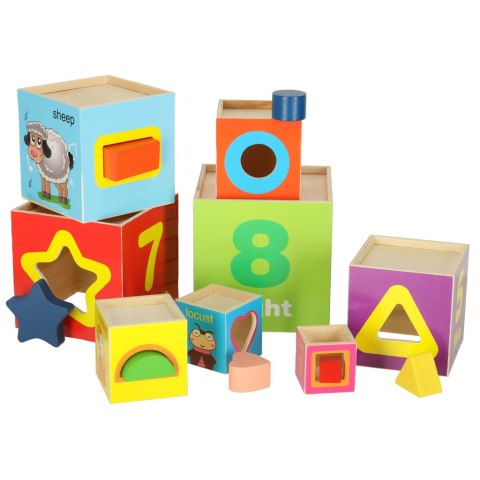 Wieża edukacyjna drewniana sorter kształty nauka liczenia 71cm XXL Kik Sp. z o. o. Sp. k. Wieża edukacyjna drewniana sorter kształty nauka liczenia 71cm XXL Kik Sp. z o. o. Sp. k.