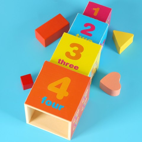 Wieża edukacyjna drewniana sorter kształty nauka liczenia 71cm XXL Kik Sp. z o. o. Sp. k. Wieża edukacyjna drewniana sorter kształty nauka liczenia 71cm XXL Kik Sp. z o. o. Sp. k.