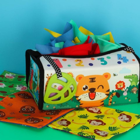 Sorter pudełko z chusteczkami sensoryczne montessori mata 2w1 Kik Sp. z o. o. Sp. k. Sorter pudełko z chusteczkami sensoryczne montessori mata 2w1 Kik Sp. z o. o. Sp. k.