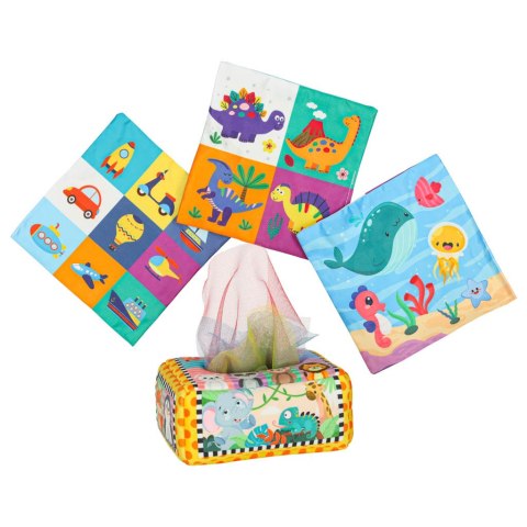 Sorter pudełko z chusteczkami sensoryczne montessori pluszowe cyfry litery Kik Sp. z o. o. Sp. k. Sorter pudełko z chusteczkami sensoryczne montessori pluszowe cyfry litery Kik Sp. z o. o. Sp. k.